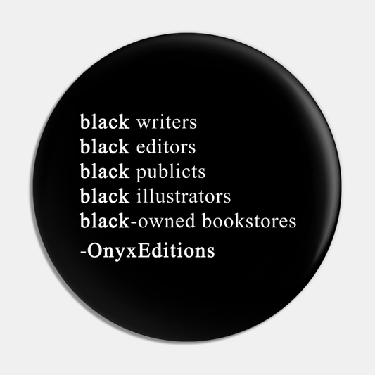 Black Publishing Power Pin-Back Button